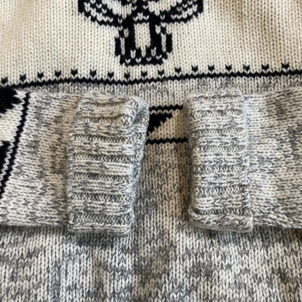 Women's TNA Aritzia Sea To Sky Lambs Wool Sweater Full Zip Cowichan Small - Picture 11 of 11